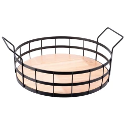 Поднос Gipfel 52184, 35х14 см, сталь/дерево, светло-коричневый