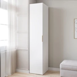 Шкаф Art Mebel 6, 210x50x45 см, ламинат, белый