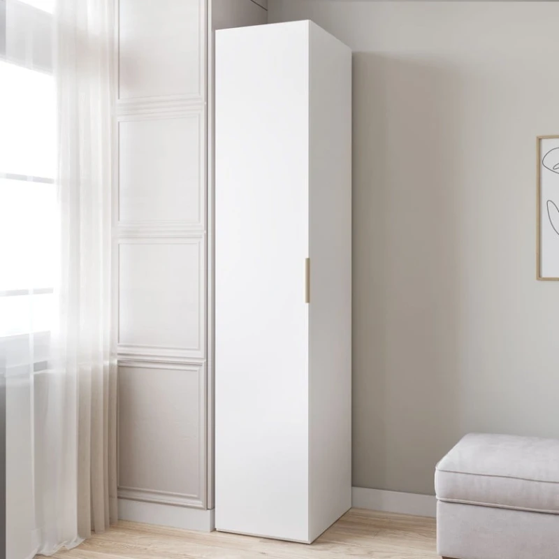 Шкаф Art Mebel 6, 210x50x45 см, ламинат, белый Шкаф Art Mebel 6, 210x50x45 см, ламинат, белый