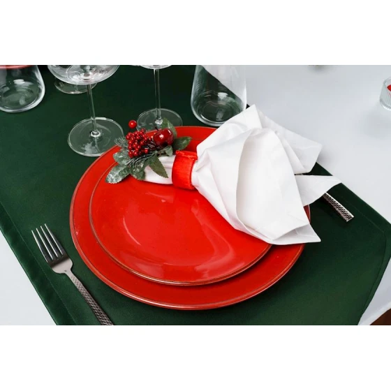 Boşqab Porland Seasons, farfor, qırmızı, 32 sm