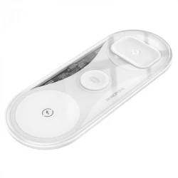 Беспроводное зарядное устройство Borofone BQ19 15W 3-in-1 wireless fast charger белый