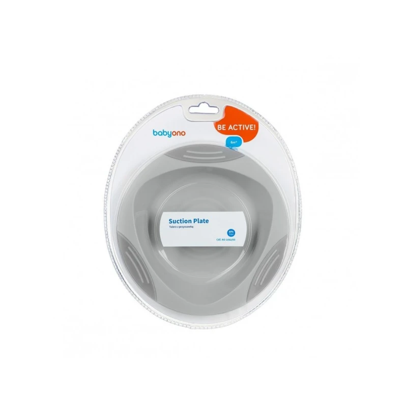 Boşqab Babyono 1062/03 vakuum yapışqanlı, boz Boşqab Babyono 1062/03 vakuum yapışqanlı, boz