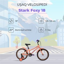 Velosiped Stark Foxy 18, narıncı/bənövşəyi, 18