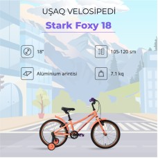 Velosiped Stark Foxy 18, narıncı/bənövşəyi, 18
