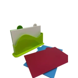 Набор разделочных досок 1037, полипропилен, разноцветный, 4 шт Набор разделочных досок 1037, полипропилен, разноцветный, 4 шт