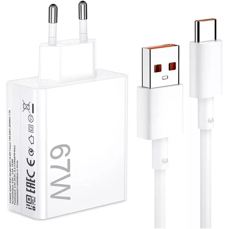 Адаптер Realme Teledoctor-67W, белый Адаптер Realme Teledoctor-67W, белый