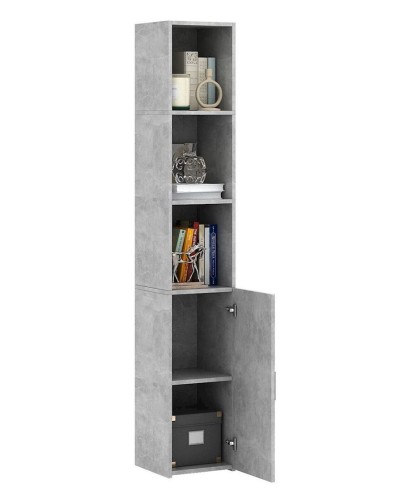 Stellaj 3563_StellajBookGrey, 178х30х30 sm, LDSP, boz