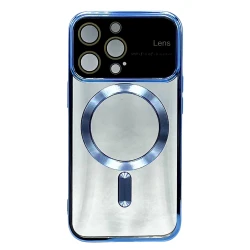 Чехол Auto Focus Magsafe для Apple iPhone 13 Pro Blue