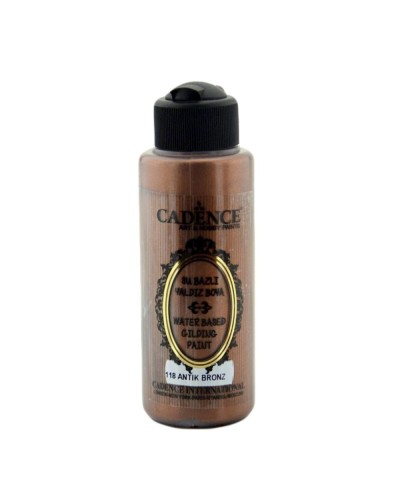 Akril boya-metallik Cadence Waterbased Gilding Paint 118 Bronze 120 ml