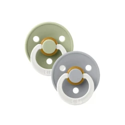 Набор пустышек BIBS Colour Night Sage/Cloud, 6-18 мес, 2 шт