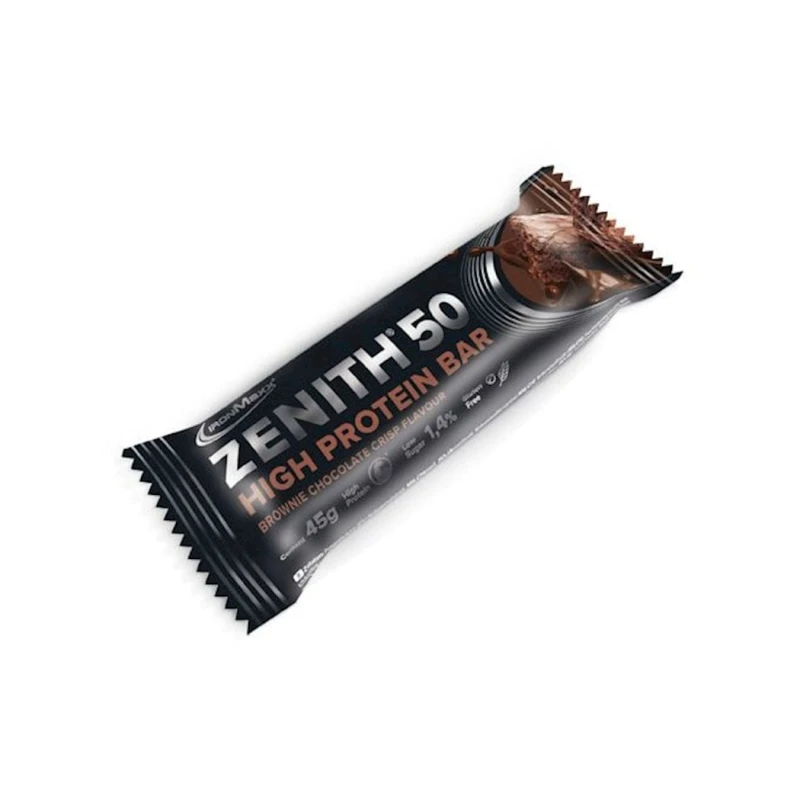 Протеиновый батончик IronMaxx Zenith 50 High Protein Bar Brownie Chocolate Crisp, 45 г
