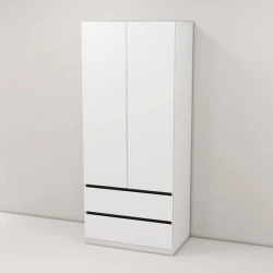 Шкаф Art Mebel Art-100-6, ЛДСП, белый, 50х100х210 см