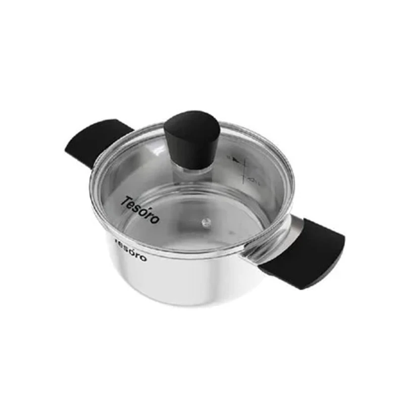 Кастрюля NMP Tesoro Siena, нержавеющая сталь, серебристая, 2.1 л