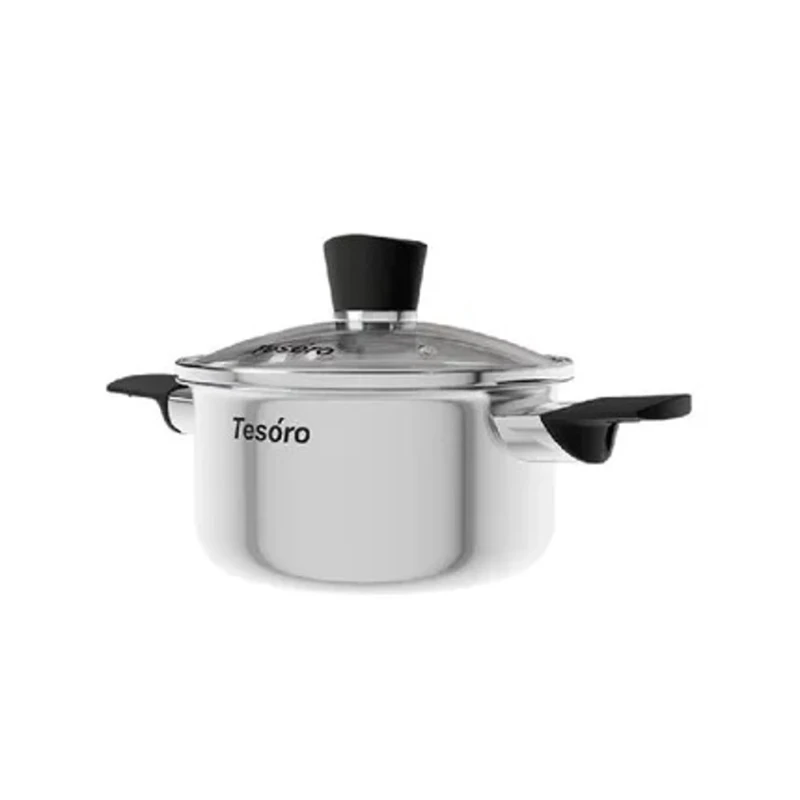 Кастрюля NMP Tesoro Siena, нержавеющая сталь, серебристая, 2.1 л