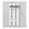 Вешалка настенная Ev Plus 12115517, ЛДСП, белая, 60x27x118 см