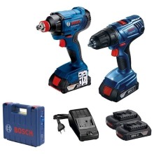 Akkumlyatorlu dəst Bosch qaykaaçan GDX 180-LI + şurup bağlayan GSR 180-LI (06019G5222)