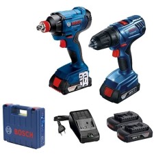 Akkumlyatorlu dəst Bosch qaykaaçan GDX 180-LI + şurup bağlayan GSR 180-LI (06019G5222)