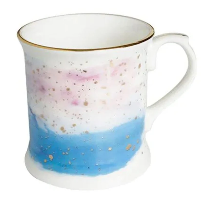 Krujka Porland Cosmos Desen5, farfor, ağ, 380 ml