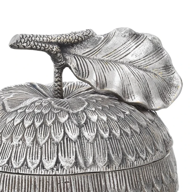 Шкатулка Eichholtz Custard Apple, 20x18 см, латунь/сталь, серебристый