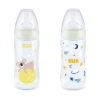 Бутылочка для кормления Nuk First Choice+ Night, 6-18 мес, 300 мл, размер M, светящаяся, товар в ассортименте Бутылочка для кормления Nuk First Choice+ Night, 6-18 мес, 300 мл, размер M, светящаяся, товар в ассортименте