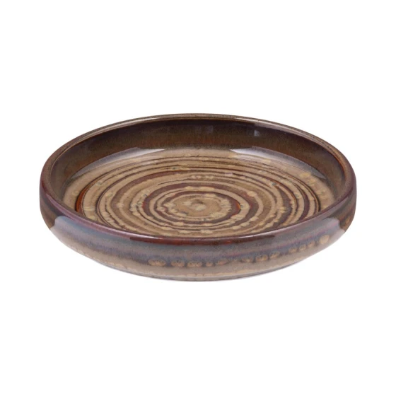 Закусочная тарелка ID-Fine Hazel Jord, керамика, коричневая, 10 см