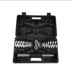 Набор гантелей WS0067 20 кг, 2 шт, серебристый