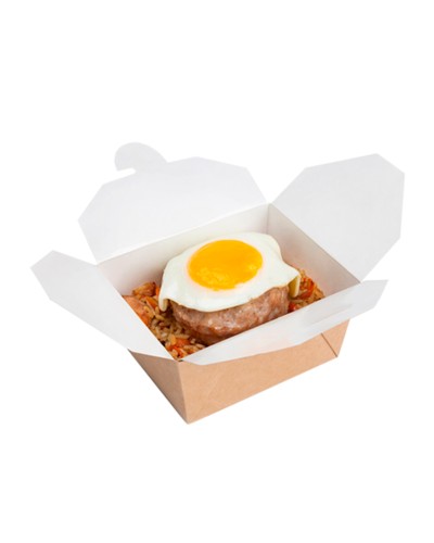 Fast food üçün qutular Loyal-3099581008, 600 əd, qəhvəyi