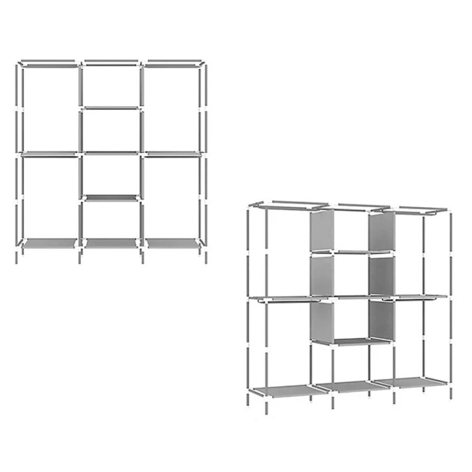 Портативный шкаф 88130A Brown, напольный, 130x45x175 см, алюминий/пластик/сталь/ткань, коричневый Портативный шкаф 88130A Brown, напольный, 130x45x175 см, алюминий/пластик/сталь/ткань, коричневый