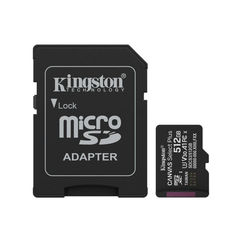 Карта памяти Kingston SDCS3/512 ГБ Canvas Select Plus A1 U3 V30 512 ГБ Select Plus A1 U3 V30 512 ГБ Карта памяти Kingston SDCS3/512 ГБ Canvas Select Plus A1 U3 V30 512 ГБ Select Plus A1 U3 V30 512 ГБ