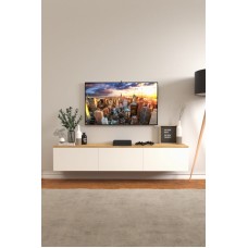 Tumba Ev Plus ev_12116042, LDSP, ağ, qəhvəyi, 180x35x35 sm