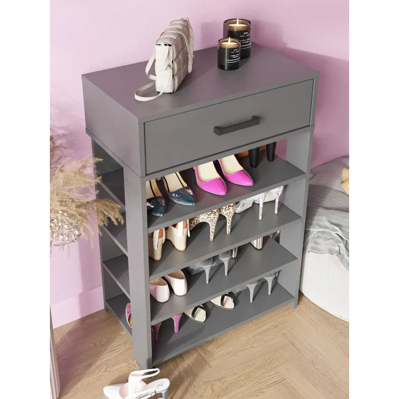 Ayaqqabı üçün altlıq, LDSP, boz, 89x35x60 sm