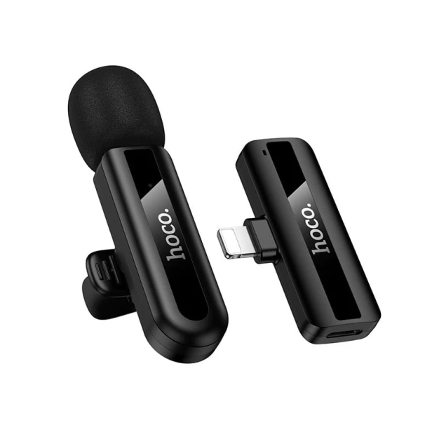 Микрофон Hoco L20 Lightning Черный aksaz_home_129