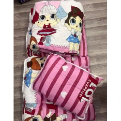 Набор детского постельного белья Sahara SHA-00001980, одеяло 100х150 см, подушка 40х60 см, матрас 70х130 см, разноцветный Набор детского постельного белья Sahara SHA-00001980, одеяло 100х150 см, подушка 40х60 см, матрас 70х130 см, разноцветный