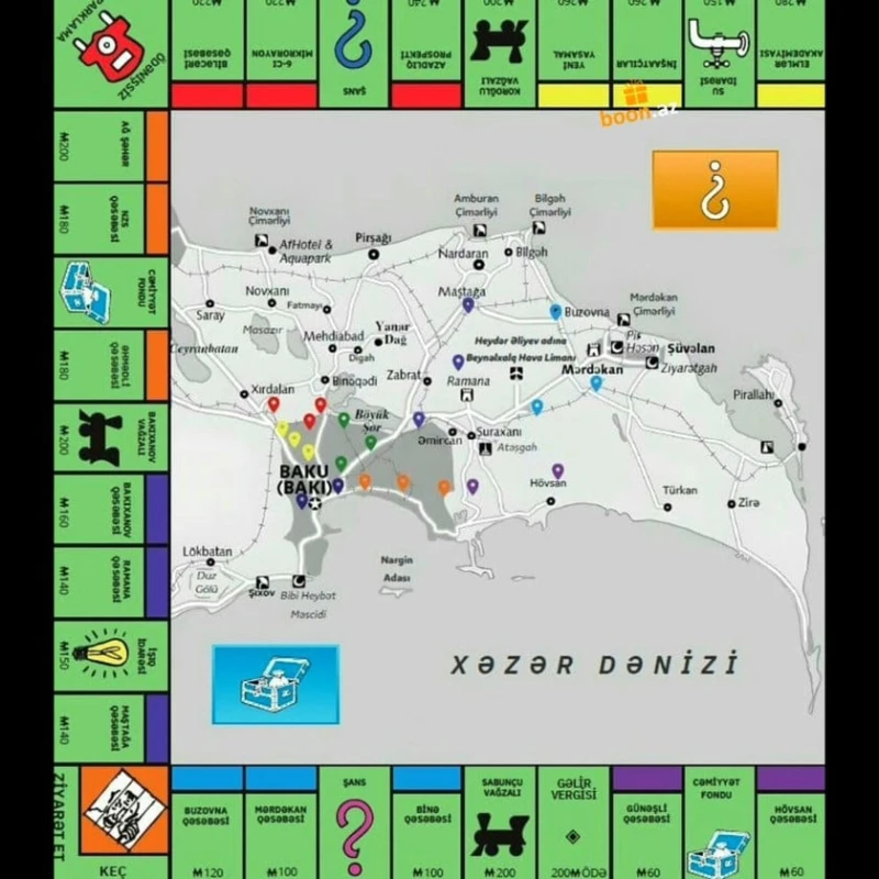 Настольная игра Monopoly Mini Baku