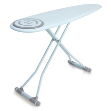 Ütü masası Perilla Premium, metal/pambıq, ağ, 40x152 sm