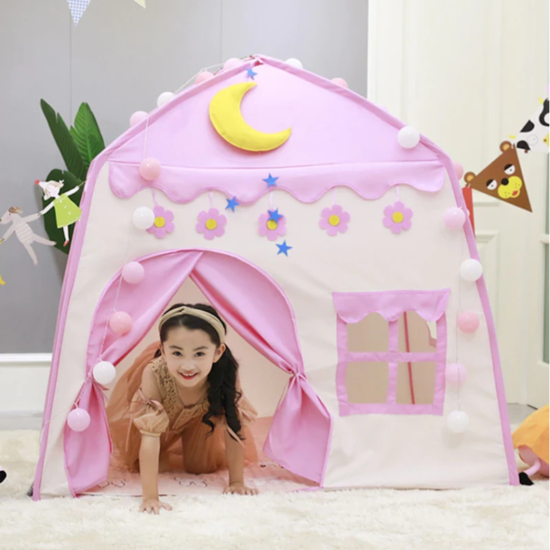 Детская палатка, 130x130x100 см, розовая Детская палатка, 130x130x100 см, розовая