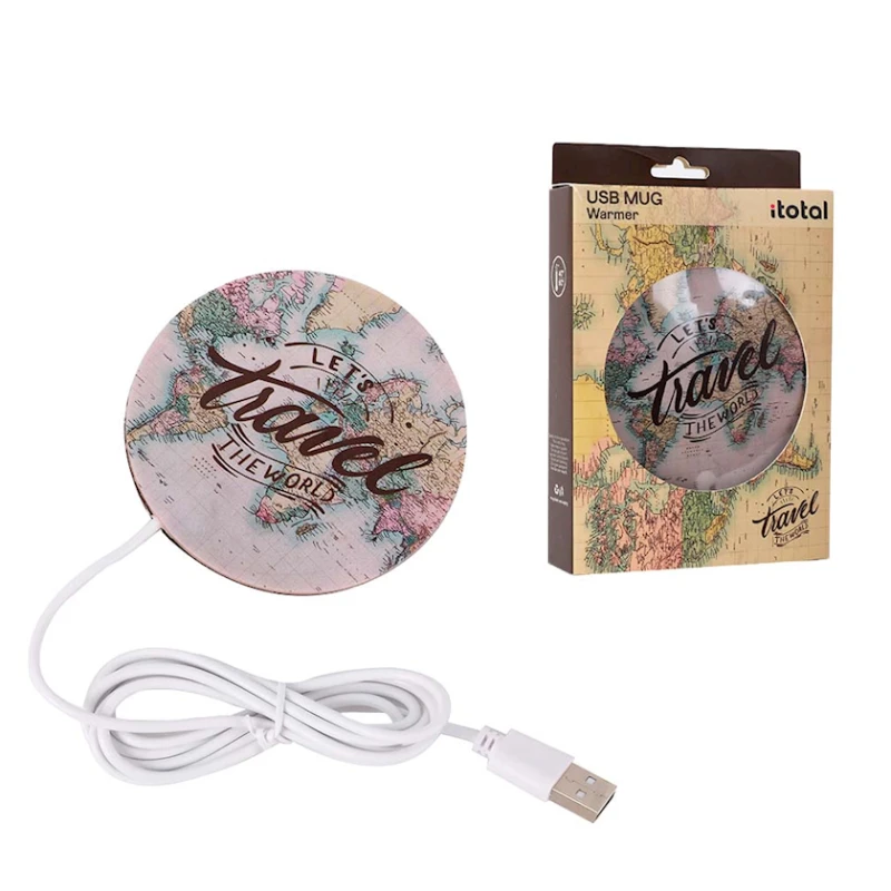 Подогреватель чашек I-Total USB Old Map XL2019