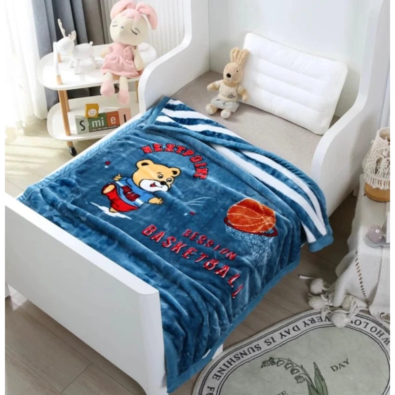 Uşaqlar üçün pled-örtük LLE52, göy, 110x150 sm Uşaqlar üçün pled-örtük LLE52, göy, 110x150 sm