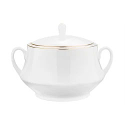 Супница Leggno Chester, костяной фарфор, белая