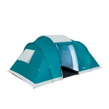 Kempinq çadırı Bestway 68094 Family Ground 6, altınəfərlik, polyester/polietilen, 490x280x200 cm, firuzəyi, 14.545 kq