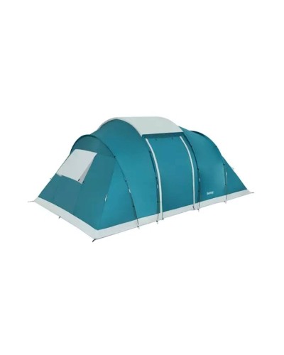 Kempinq çadırı Bestway 68094 Family Ground 6, altınəfərlik, polyester/polietilen, 490x280x200 cm, firuzəyi, 14.545 kq