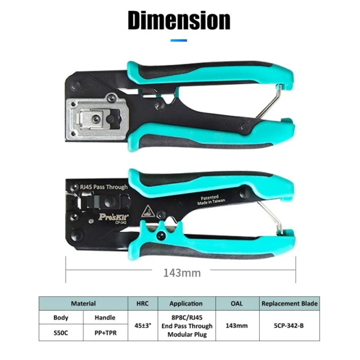 Кримпер Pro'sKit CP-342