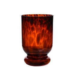 Подсвечник Hom-me Hurricane 14х21 см, стекло, коричневый