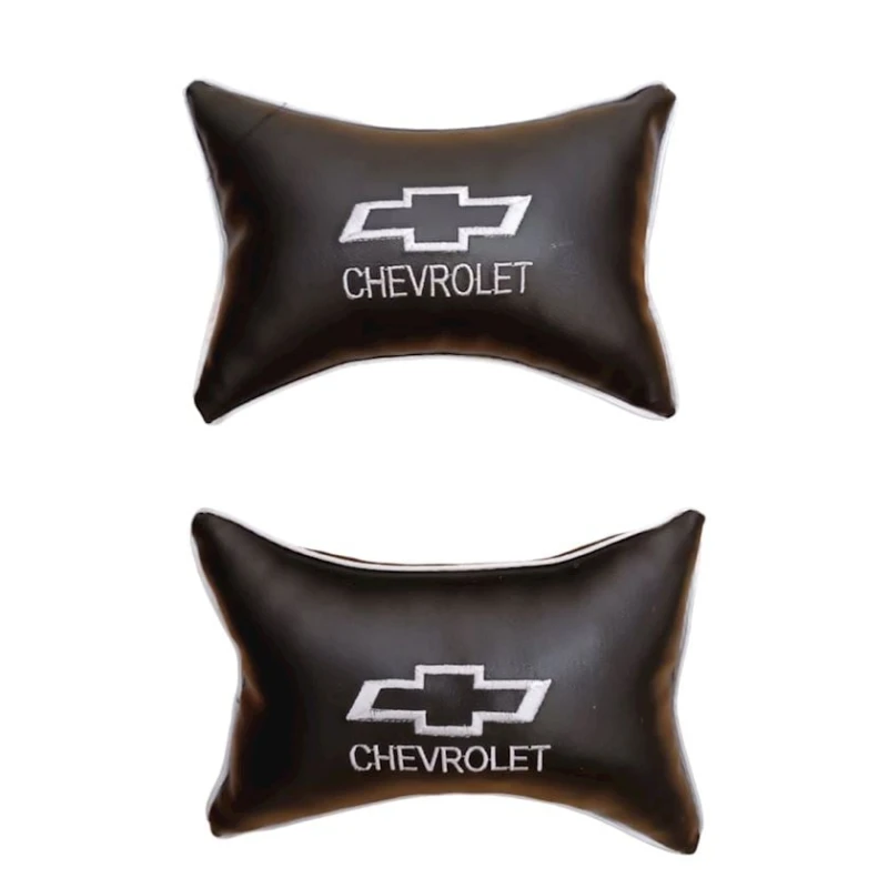 Подушка-подголовник Chevrolet, 28x20 см, черный