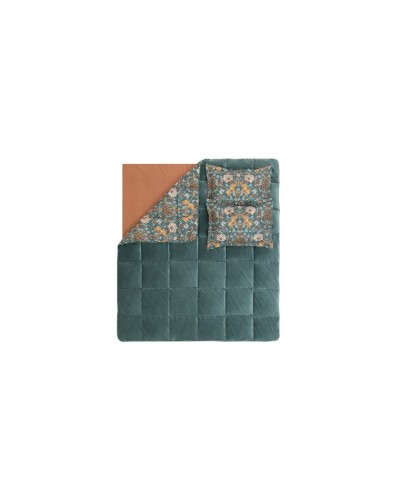 Yataq dəsti Yataş Madie, yorğan 195x215 sm, mələfə 160x200 sm, yastıq üzü 50x70 sm 2 əd, bir yarım, poliester/pambıq, Zümrüt Yeşili