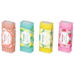 Ластик Berlingo Funline. Fruits and Flowers, пластик, 50x20x11 мм, товар в ассортименте