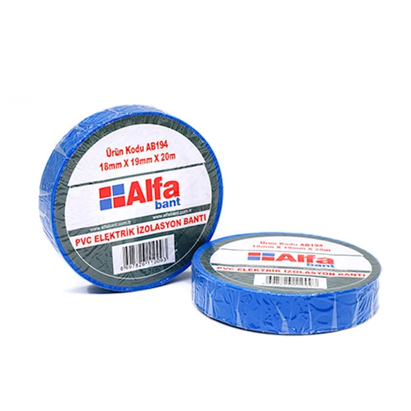 İzolyasiya lenti 20 m x 18 mm, göy (TM.19819) İzolyasiya lenti 20 m x 18 mm, göy (TM.19819)