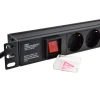 Сетевой фильтр PDU 19″ EU 1U, 6-розеточный