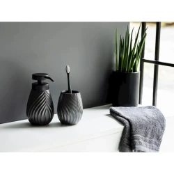 Дозатор для мыла Wenko İdro Anthracite, керамика, 330 мл Дозатор для мыла Wenko İdro Anthracite, керамика, 330 мл