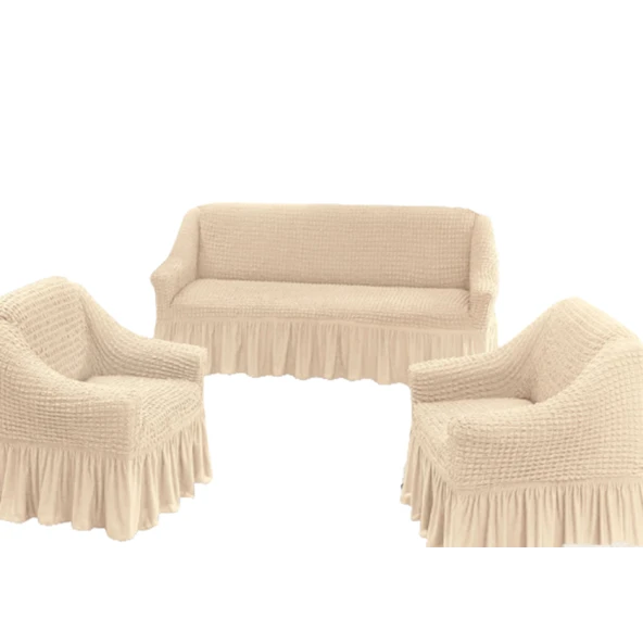 Çexol yumşaq mebel üçün DV-2194, polyester, bej